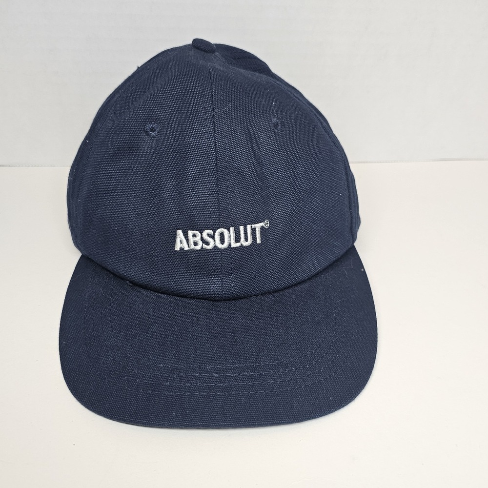 Absolut Vodka Hat Cap Strap Back Blue  Liquor Dad/Frat Hat‎ 100% cotton